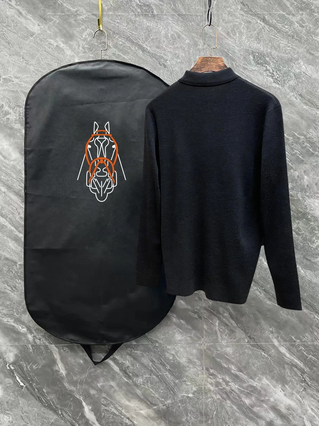 Hermes 2024 New Arrival Polo 。 ， ， logo ！ 👍 ：Black、Gray Size：S-XL